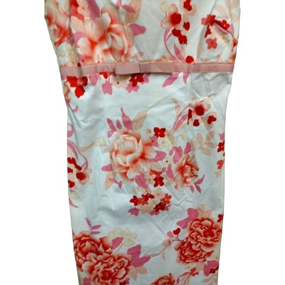 Women's Floral Rose Baby Pink Rose Ribbon Summer Baby Doll Dress Size 3/4! - Picture 7 of 12